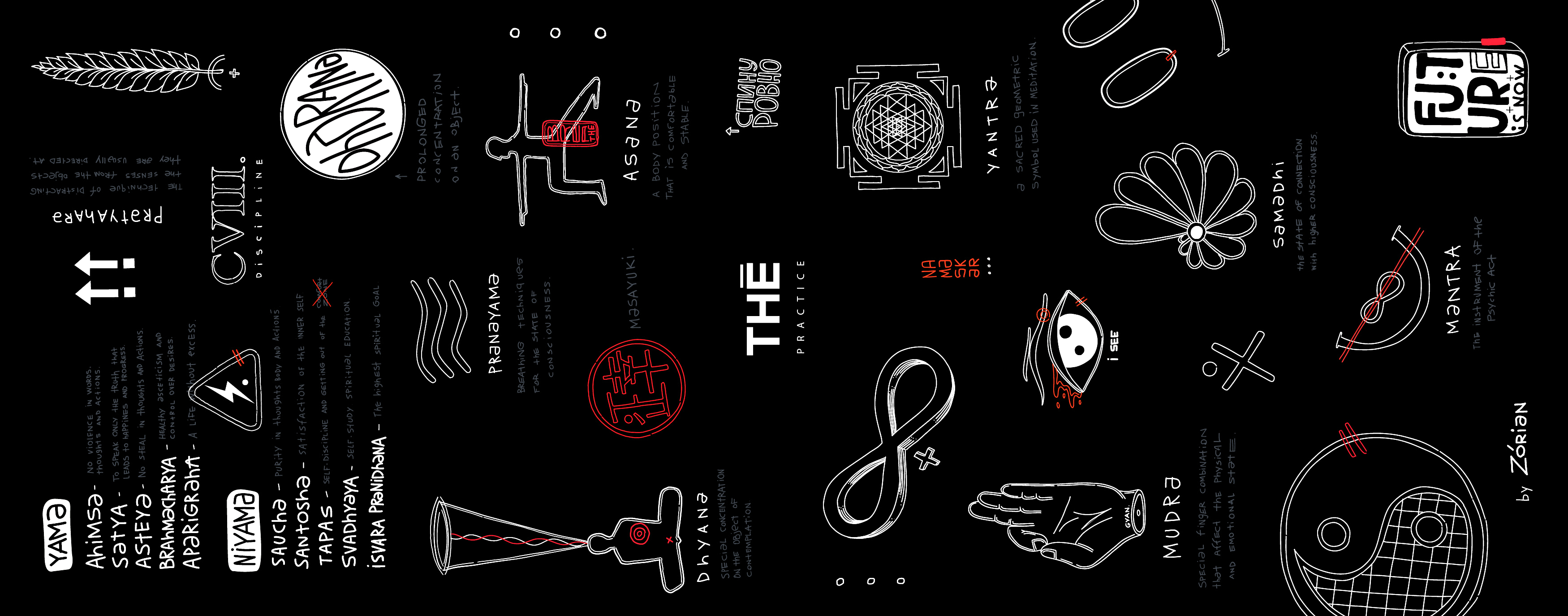 THĒ Yoga Mat — тёмный